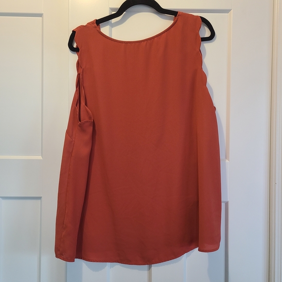 Addition Elle Scalloped Sleeveless Top - Rust - Picture 7 of 7